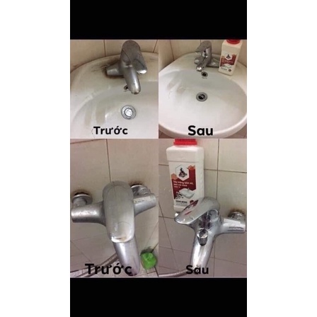 [Loại mạnh nhất] Tẩy trắng bồn cầu, inox sen vòi, gạch men, rỉ sét chai Sabo-si 500ml không mùi(cam kết hàng chính hãng)