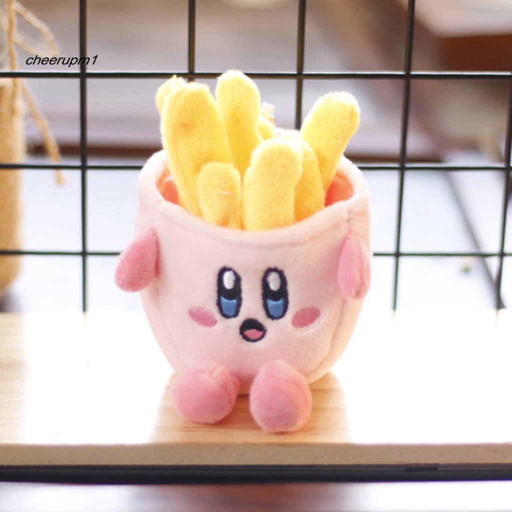 Đồ Chơi Thú Nhồi Bông Hình Nhân Vật Hoạt Hình Kirby/Khoai Tây Chiên Hoạt Hình Trang Trí Túi Xách Dành Cho Trẻ Em
