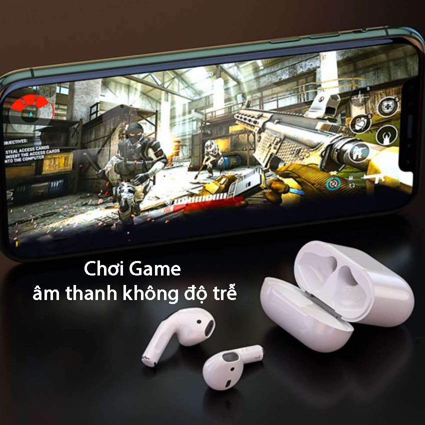 💥BẢO HÀNH 1 NĂM💥 Tai nghe bluetooth không dây mini Pro4 5.0, đổi tên, pop up, mẫu mới bass siêu trầm | BigBuy360 - bigbuy360.vn