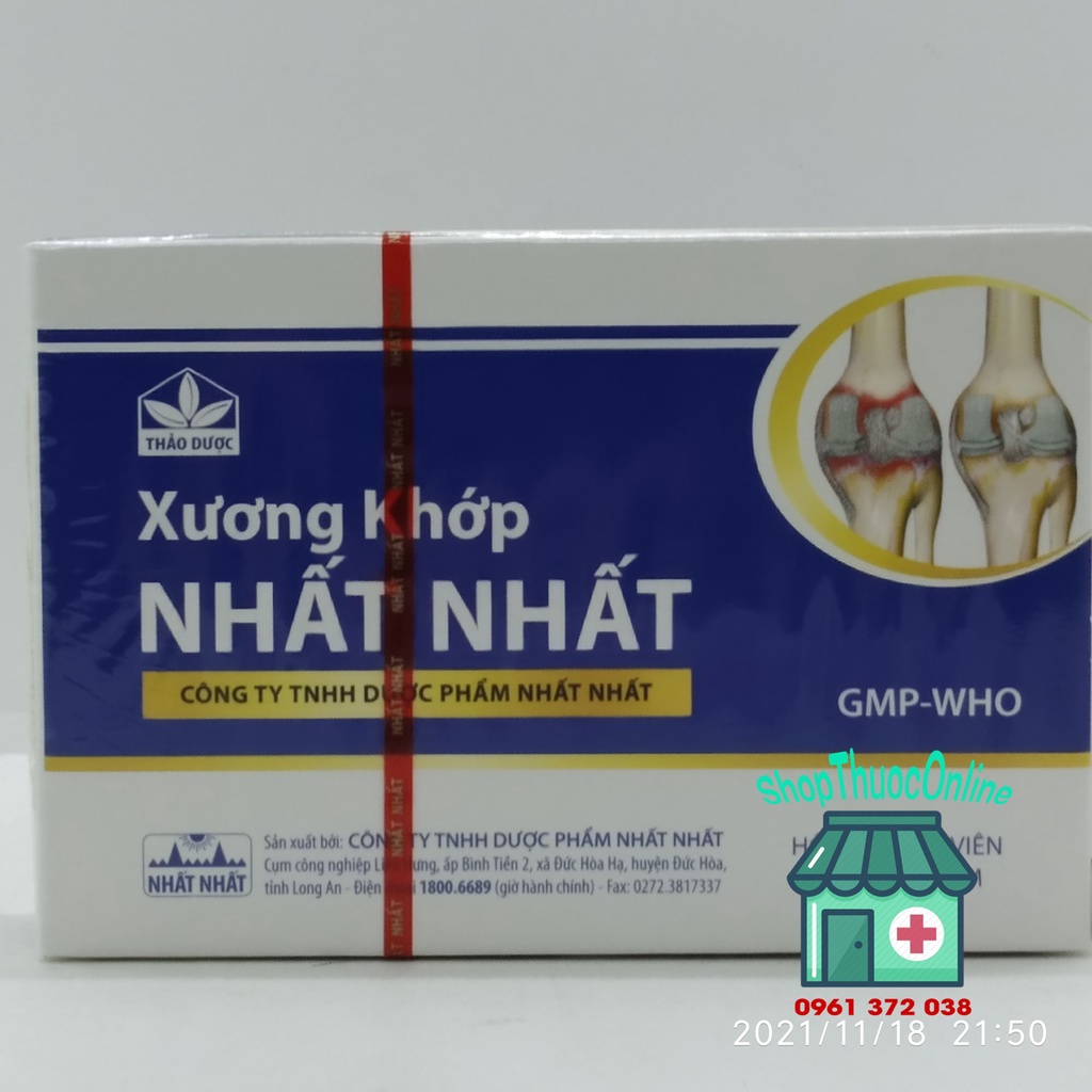 Xương khớp Nhất Nhất hộp 2 vỉ x 10 viên