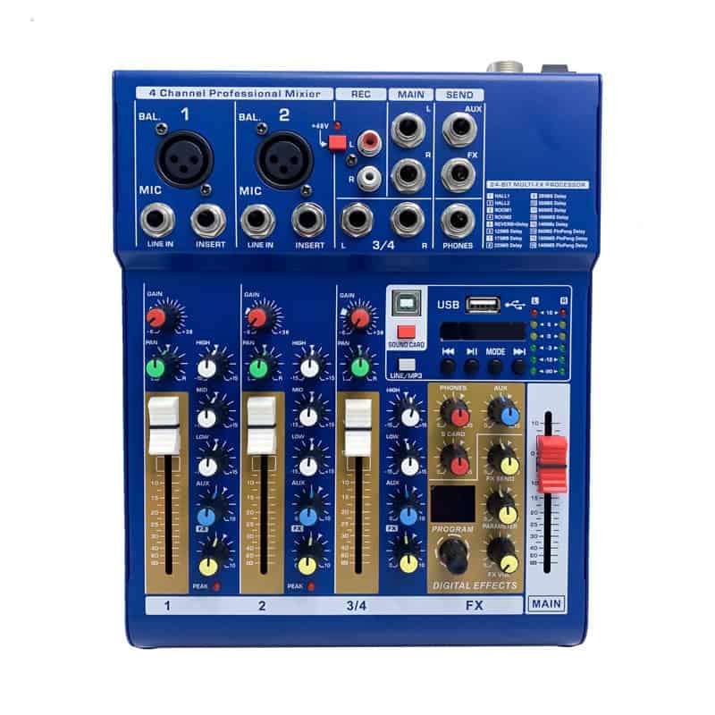 Mixer Yamaha F4 PRO Bluetooth - Tích hợp vang số 16 chế độ vang - Thiết Bị Livestream 2022 - Công Ty Thiên Phúc