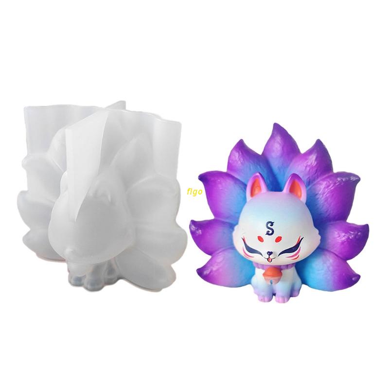 Khuôn silicone tạo hình làm nến thơm hình động vật 3D DIY