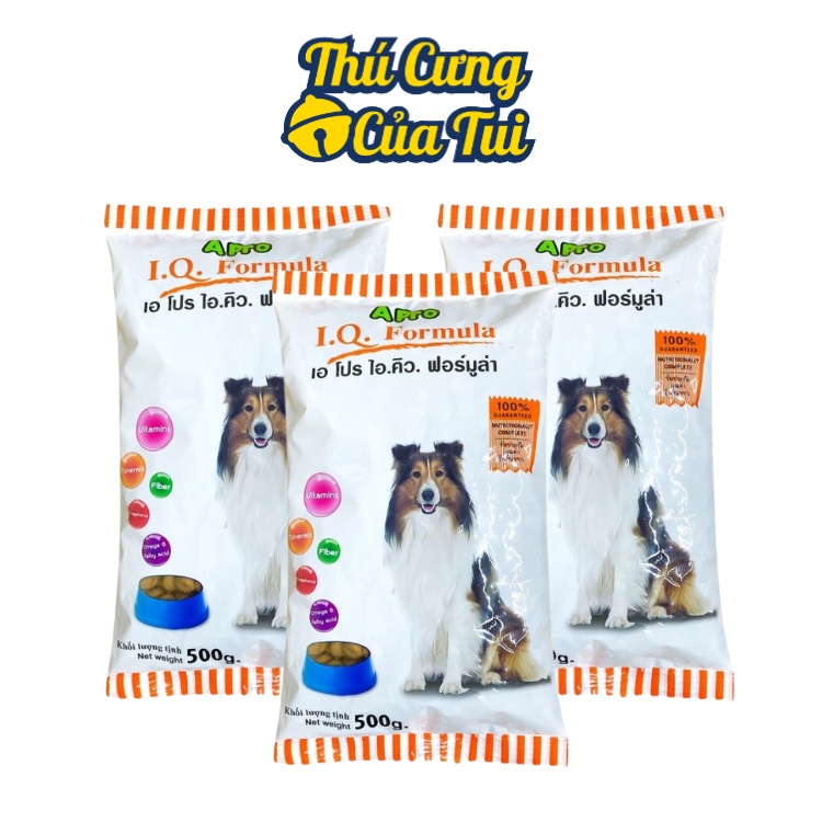 Thức Ăn Hạt Khô Cho Chó APro IQ Formula 500g - Thú Cưng Của Tui