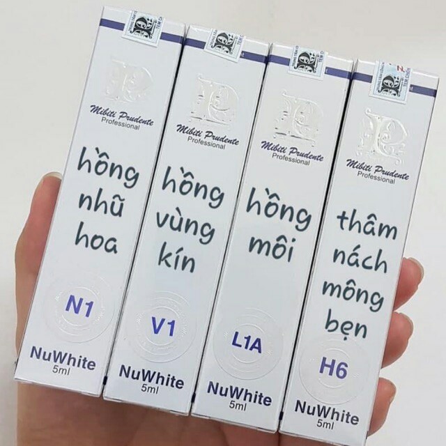 Kem Làm hồng nhũ hoa , vùng kín NUWHITE - HÀNG NỘI ĐỊA MỸ, ĐẦU TRÒN