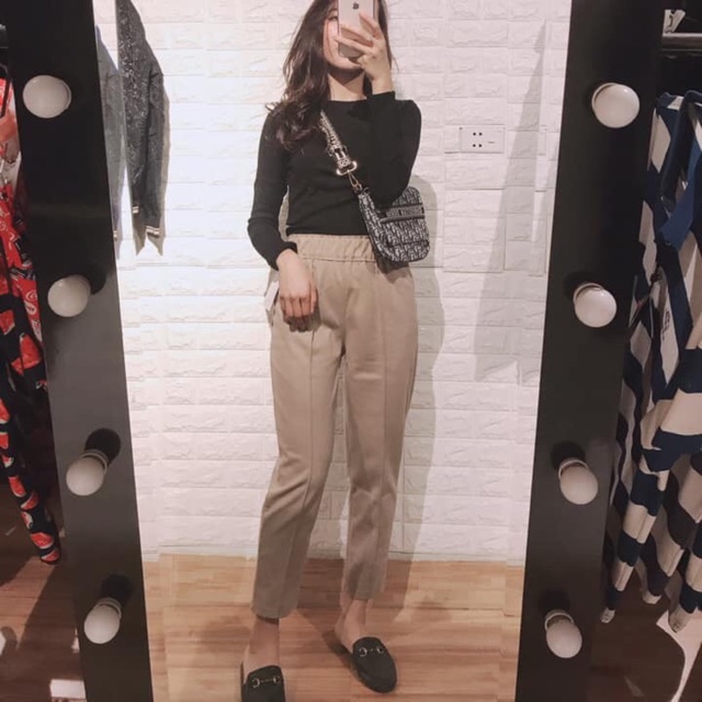 Quần dạ baggy