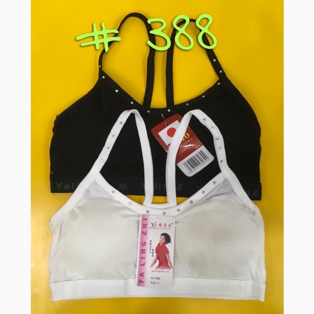 Lá (388) cotton 2 dây lửng, đính xoàn.