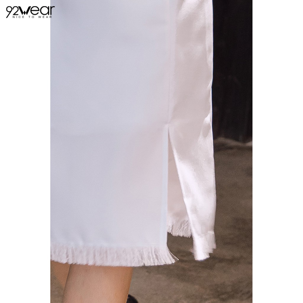 Chân váy midi xẻ 1 bên 92WEAR JDW0694 | BigBuy360 - bigbuy360.vn