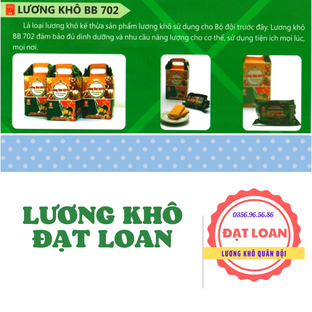 Lương khô, lương khô quân đội BB702