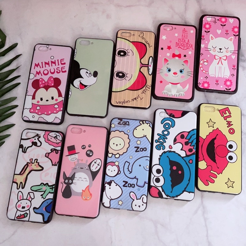 Ốp Oppo A3S/Realme C1 Viền Nhựa Dẻo Nhiều Hình Dễ Thương
