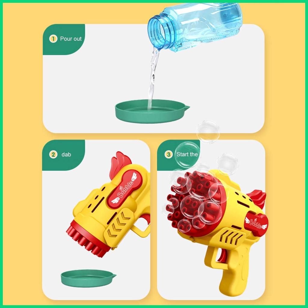 Máy Thổi Bong Bóng 29 Lỗ Cầm Tay Cho Bé