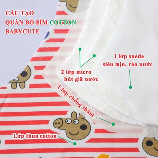 Combo 3 bỉm cotton BabyCute size 2 (10-15kg) - mẫu ngẫu nhiên