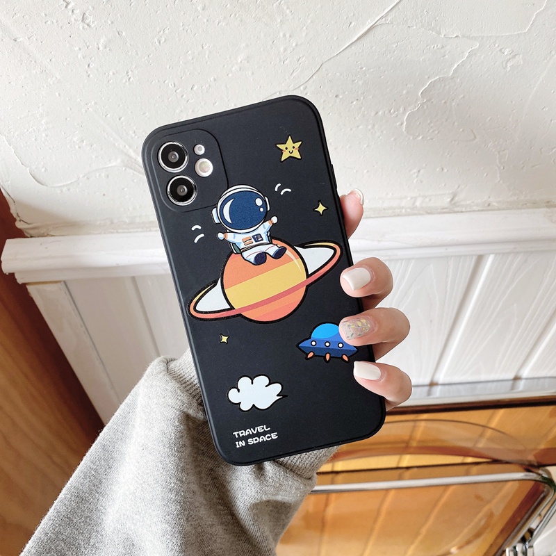 Ốp lưng iphone Ốp điện thoại Suntaiho silicon dẻo hình phi hành gia cho iphone 12 Pro Max 11 Pro Max 6 6s 7 8 Plus X XS Max XR