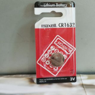 Viên pin CR1632 Maxell chuyên thay điều khiển xe máy, điều khiển các loại 3V