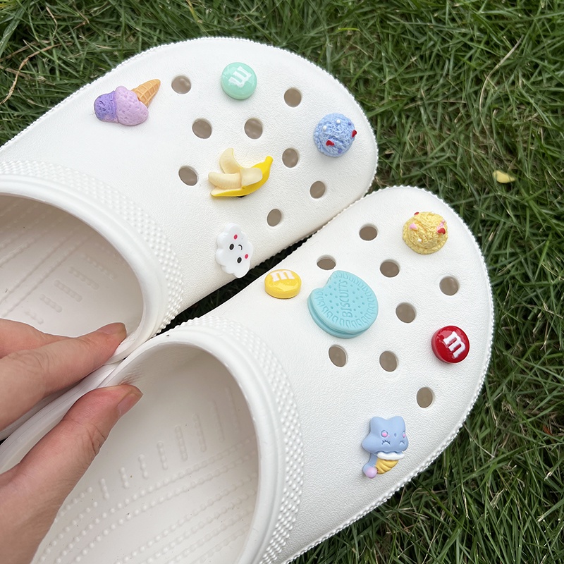 1 Phụ Kiện Trang Trí Giày Dép Hình Quả Chuối Mini Dễ Thương DIY