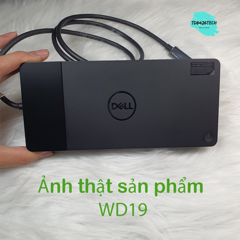 Bộ chuyển đổi Dell WD19 - Dell Dock WD19, WD19S with adapter 130w đến 180w mở rộng cổng kết nối cho Laptop Dell, HP