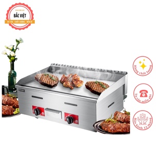 [ LOẠI GH720] Bếp chiên  mặt phẳng, máy làm bánh doremon, dorayaki dùng gas chất liệu inox cao cấp - BẢO HÀNH 12 THÁNG