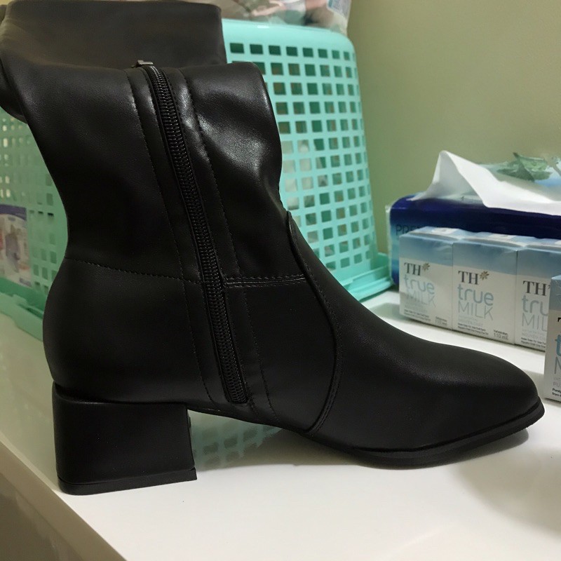 (Kèm ảnh thật) CÓ SẴN Bốt đùi da lộn mũi vuông | BigBuy360 - bigbuy360.vn