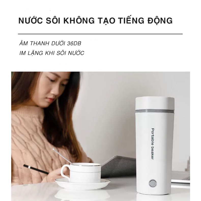 Bình đun nước du lịch siêu tốc dung tích 450ml