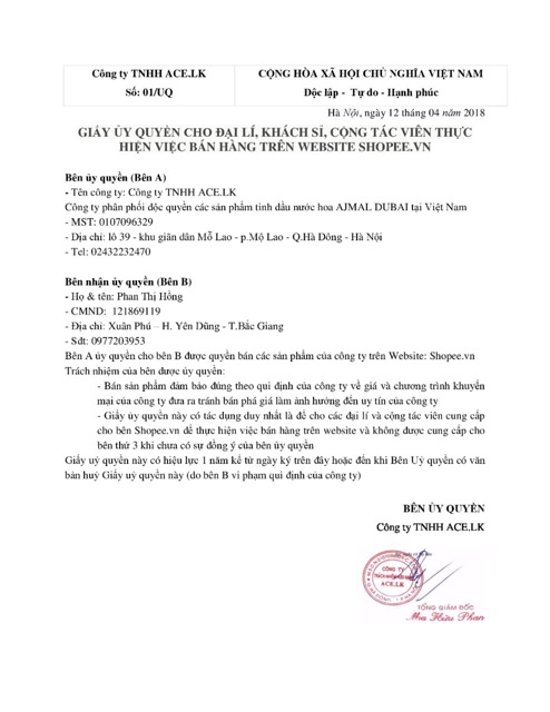 [Combo 20ml] Combo 10 Tinh dầu nước hoa Dubai Ajmal