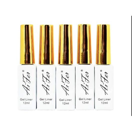 Cọ nét vẽ Aifer - gel vẽ Aifen lẻ màu đen, trắng, đỏ, nhũ vàng, nhũ bạc