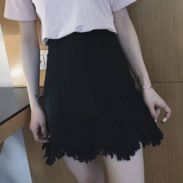 Chân váy kaki răng cưa body gồm 3 size Sml