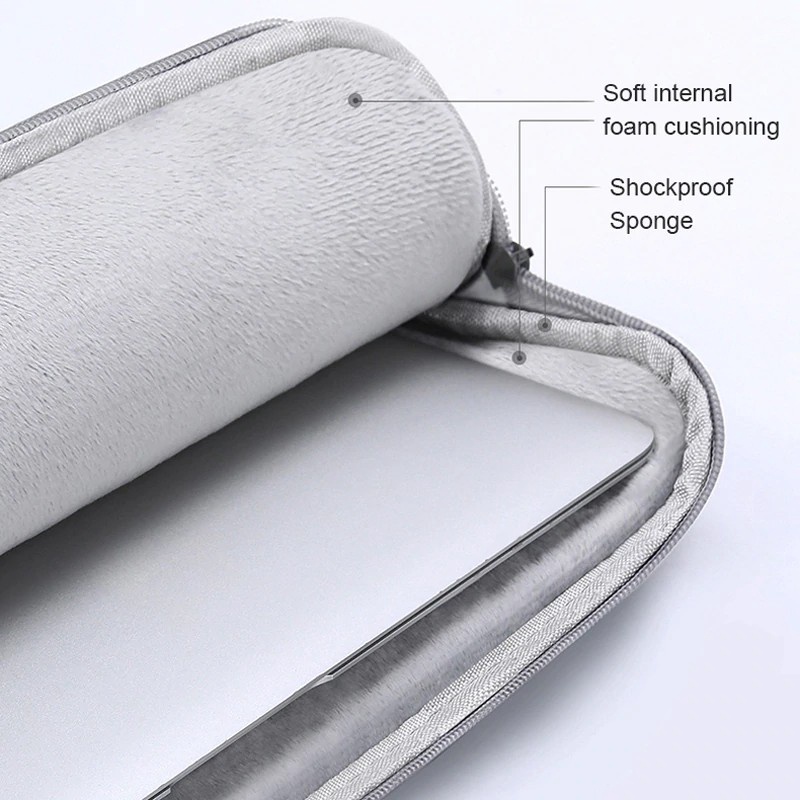 Túi Đựng Mềm Có Khóa Kéo Chống Sốc Cho Laptop 13",15.6 inch