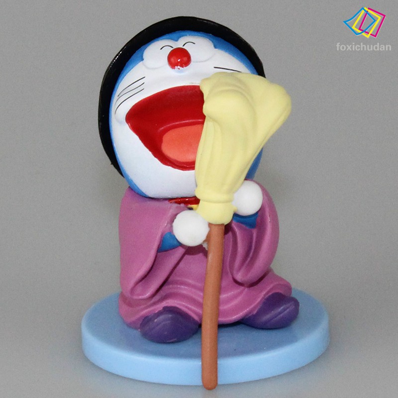 Bộ 6 Mô Hình Doraemon Dễ Thương Dùng Để Trang Trí Xe Hơi