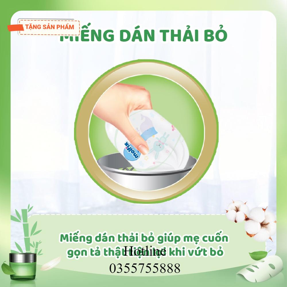 Tã/bỉm quần Molfix Thiên nhiên Ultra M76/L68/XL62/XXL56
