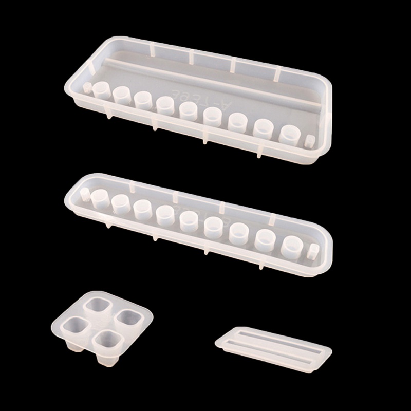 Set 4 Khuôn Đổ Xi Măng Làm Giá Đỡ Bút Tiện Lợi