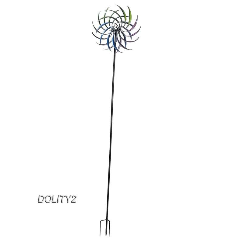 [Dolity2] Cánh Quạt Xoay Gió Màu Cầu Vồng Trang Trí Vườn Nhà