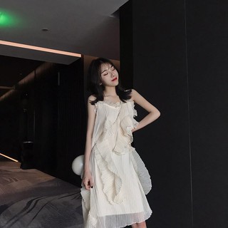 ĐẦM 2 DÂY REN LƯỚI PHỐI BÈO