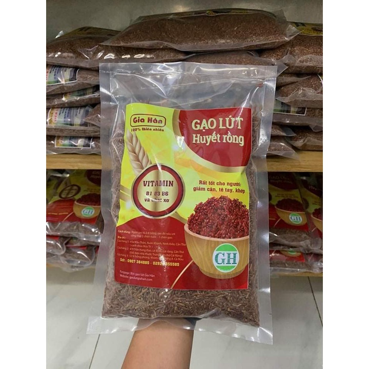 [ HCM Giao Hỏa Tốc] Gạo Lứt Huyết Rồng Túi 1kg.