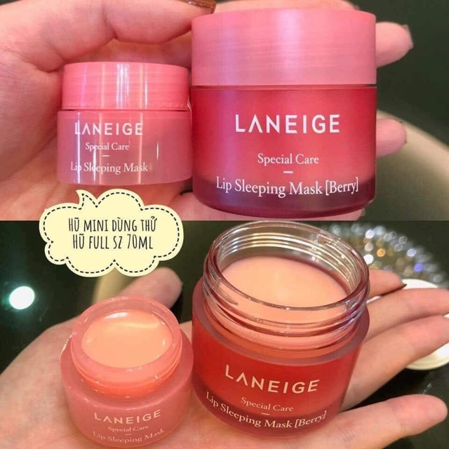 🍓🍓🍓 MẶT NẠ NGỦ CHO MÔI LANEIGE LIP SLEEPING MASK (hũ mini 3g dùng thử - tiện lợi để đem đi học đi làm) | BigBuy360 - bigbuy360.vn