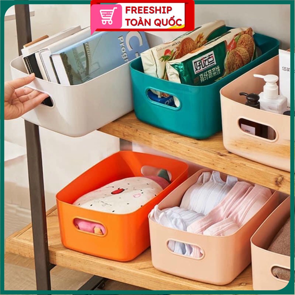 PVN30730 Set 3 giỏ đựng đồ ,mỹ phẩm ,quần áo, đồ dùng trong bếp bằng nhựa đa năng T2 .