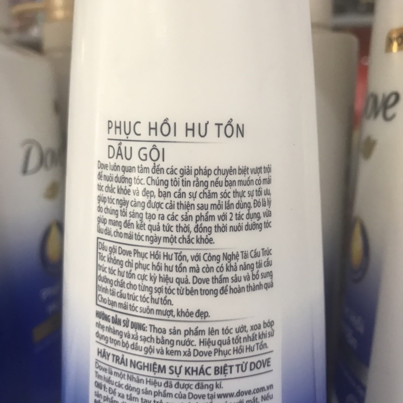 Dầu gội Dove phục hồi hư tổn 325g