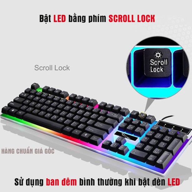 [Siêu Đẹp] COMBO Bộ Bàn Phím Và Chuột Có Dây Con Báo Có LED 7 Màu | WebRaoVat - webraovat.net.vn