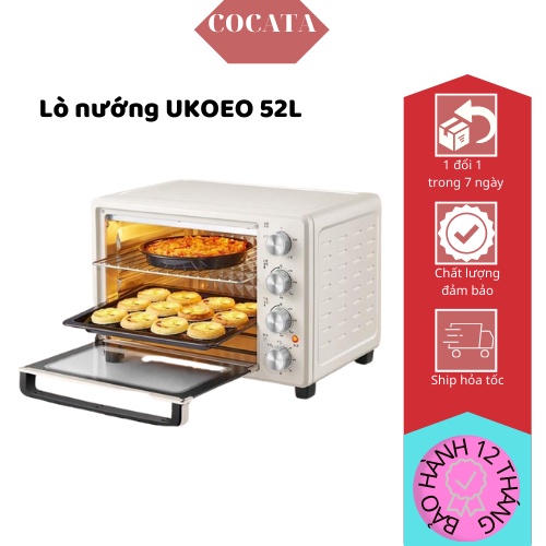 [Mã 254ELSALE giảm 7% đơn 300K] Lò Nướng Ukoeo 52l Mã 5002 tặng kèm bao tay, hàng nội địa Trung Bảo Hành 12 Tháng