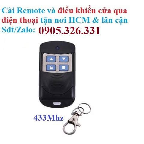 Remote 433 , 350, 315, 310... Mhz Điều khiển cửa cuốn mã học lệnh Tay điều khiển cửa cuốn từ xa Mos cửa cuốn học lệnh