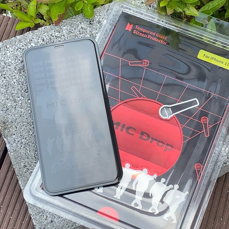 Kính cường lực bảo vệ màn hình BTS MIC DROP - Phone 11, 11 Pro, 11 Pro Max