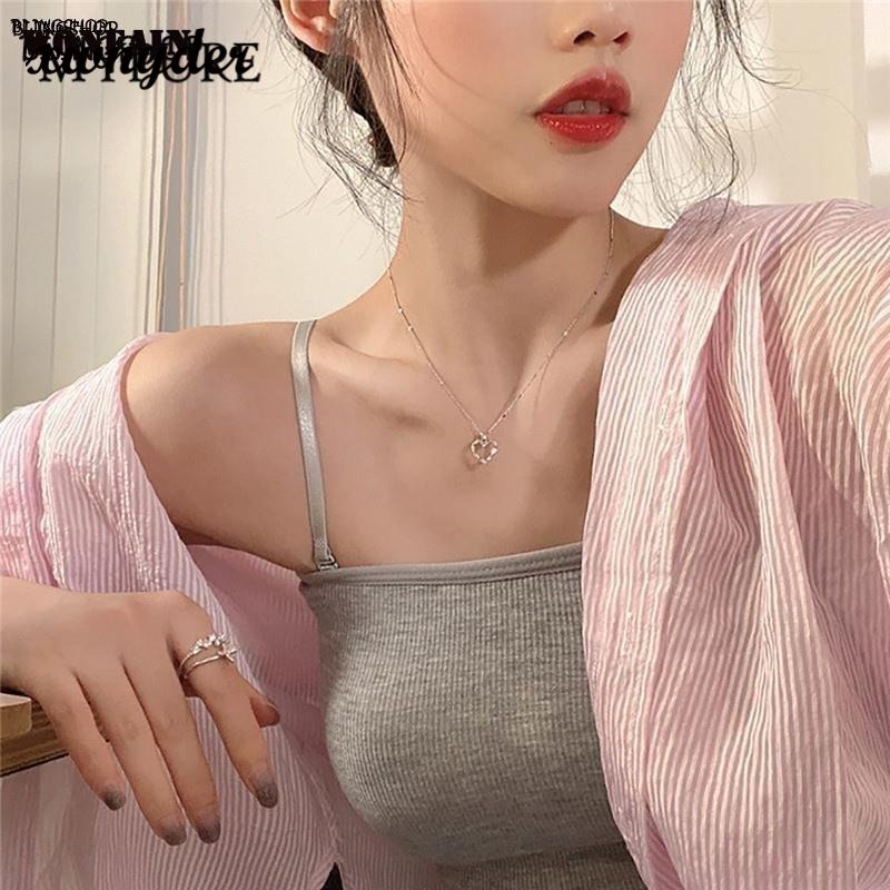 Female student bow / love clavicle chain / temperament high-end ins fashion accessories