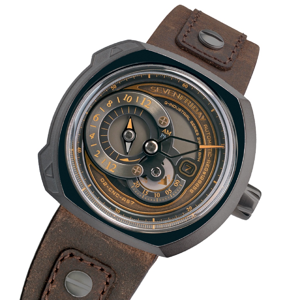 Đồng Hồ Nam Sevenfriday Q2/03 Automatic Dây Da  Fullbox + Tặng Dây Cao Su Cao Cấp