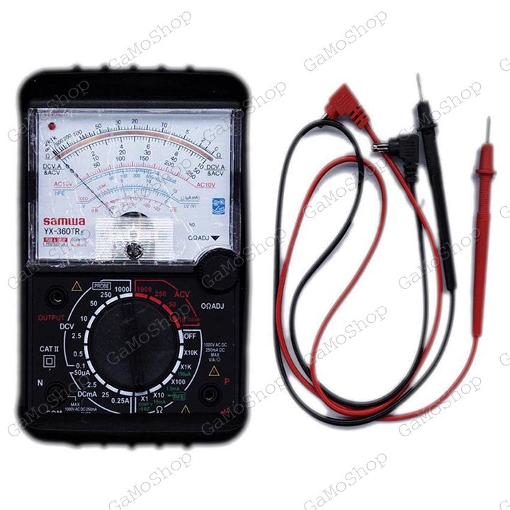 Đồng hồ đo vạn năng Kim  VOM YX360 Có Lớp Bảo Vệ Kèm Pin
