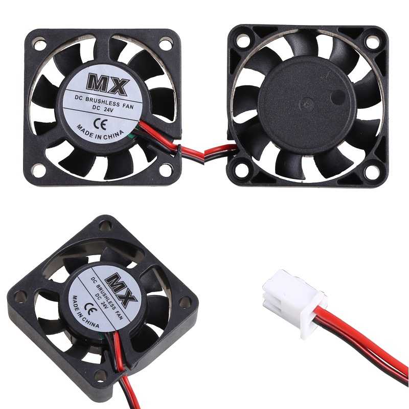 Quạt Tản Nhiệt 2-Pin DC 24V 2-Pin 40mm 40x40x10mm 4cm 4010s 9 Lưỡi Cho CPU Máy In 3D Mới