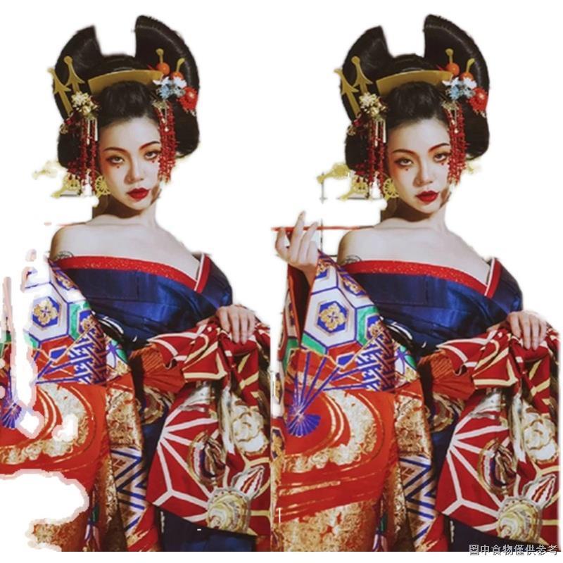 [Kimono Nhật Bản] Phong Cách Trang Phục kimono Tóc Giả Túi Hiệu Suất Phòng Thu Ảnh Nhà Đường Oiran Đ