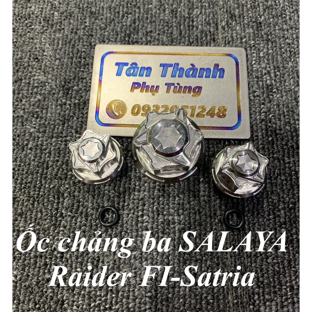 Bộ ốc chảng ba, Mâm lửa, ốc nhớt SALAYA Raider FI, Satria(bộ 3 món)