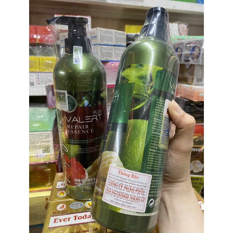 (Sỉ) Cặp gội và xả tóc Valert 850ml