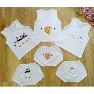 1 bộ ba lỗ sịp trắng Nanio s1-6