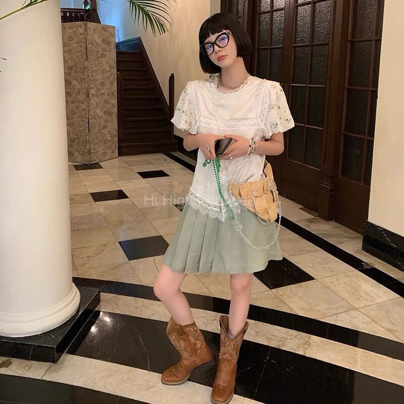 Boots cao bồi phong cách du mục hoa văn tinh tế chất da da bò đep thu đông 2022