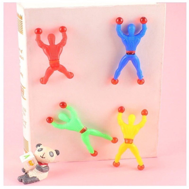 Đồ Chơi Nén Lòng Bàn Tay Dính Tường Phát Nhạc Hình Người Nhện Gà Trống