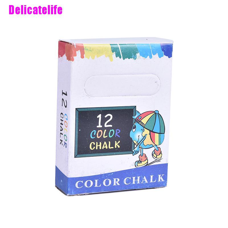 Set 12 phấn viết bảng đen không bụi tiện dụng